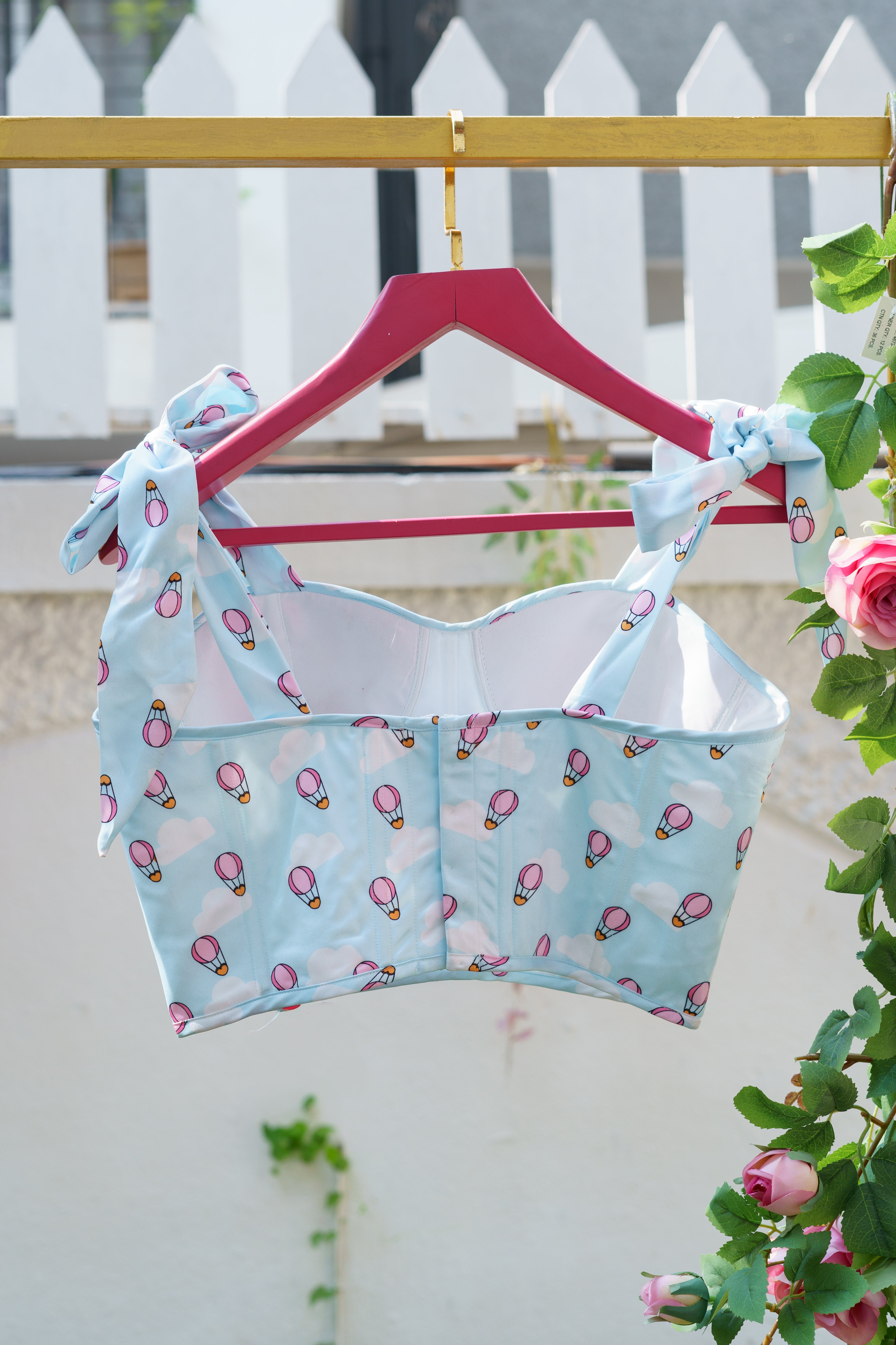 Whimsical Sky Balloon Blouse